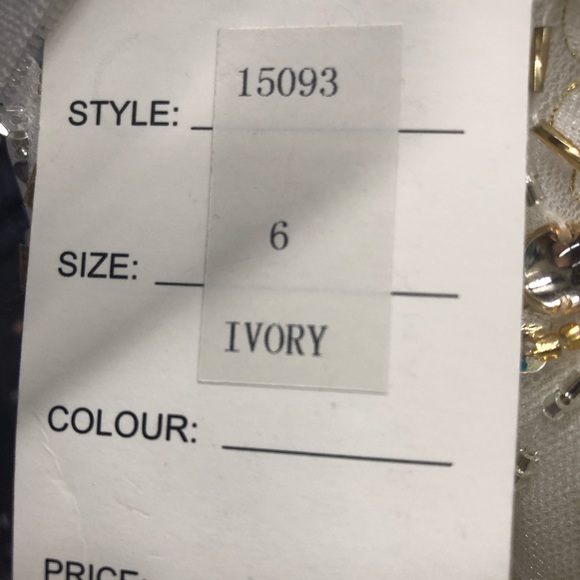 Wow $225 Strapless/straps Ivory Size 6 Pageant . Gown by Envious last reduction - Picture 7 of 16